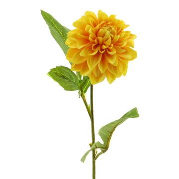 Dahlia artificial WANRU, amarillo-naranja, 50cm Dahlia artificial WANRU, amarillo-naranja, 50cm