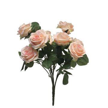 Rosal artificial KAILIN en varilla de ajuste, rosa-crema, 40cm
