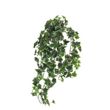 Hiedra artificial para colgar LANSHUO en varilla de ajuste, verde-blanco, 100cm