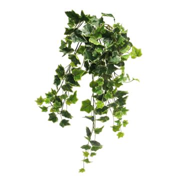 Hiedra artificial para colgar LANSHUO en varilla de ajuste, verde-blanco, 70cm