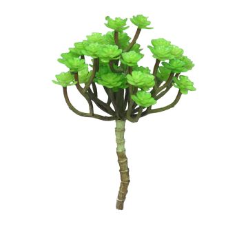 Echeveria macdougallii artificial ULUO en varilla de ajuste, verde, 19cm