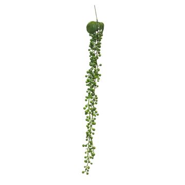 Senecio artificial colgante FENGXI en varilla de ajuste, verde, 60cm