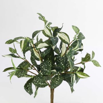 Cordyline artificial TAKARA, en vara de fijación, verde-blanco, 35cm