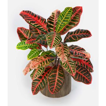 Croton artificial ANNUKKA en varilla de ajuste, multicolor, 75cm