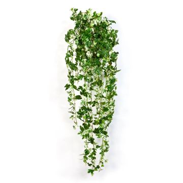 Viña colgante artificial SICHIA, vara de fijación, verde-blanco, 95cm