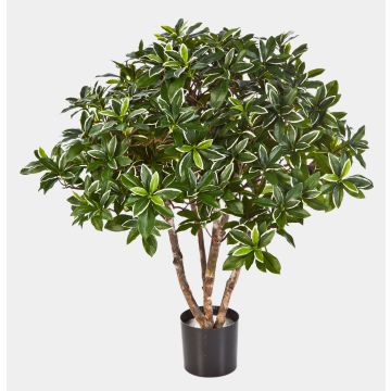 Bonetero artificial RIKU, tronco natural, verde-blanco, 75cm, Ø75cm