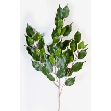 Rama Ficus exótica artificial SUNIL, difícil inflamar, verde, 75cm Rama Ficus exótica artificial SUNIL, difícil inflamar, verde, 75cm