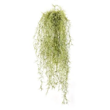 Tillandsia artificial colgante IRMENA, palo de fijación, verde-amarillo, 80cm
