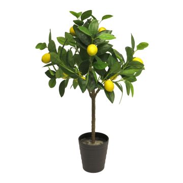 Limonero decorativo HUINING, tronco artificial, frutos, 70cm