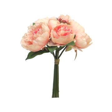 Ramo de peonía artificial LINYUAN, salmón-rosa, 35cm