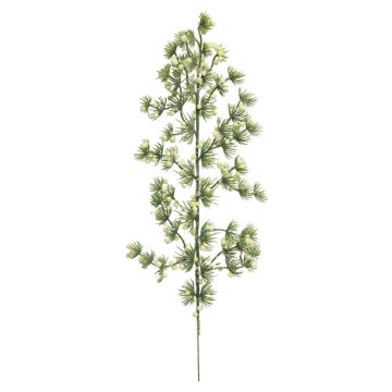 Rama decorativa de alerce LIJIAHE, nevada, bayas, verde-blanco, 45cm