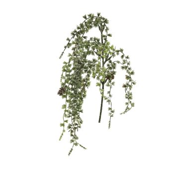 Rama decorativa de alerce NANZIA, helada, con piñas, verde, 80cm Rama decorativa de alerce NANZIA, helada, con piñas, verde, 80cm