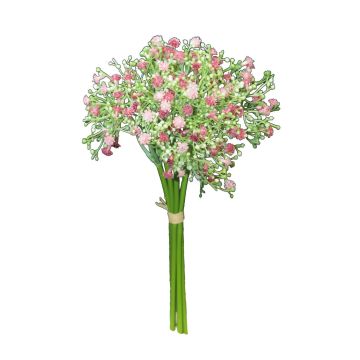 Ramo de gypsophila artificial CECILIA, rosa oscuro, 30cm