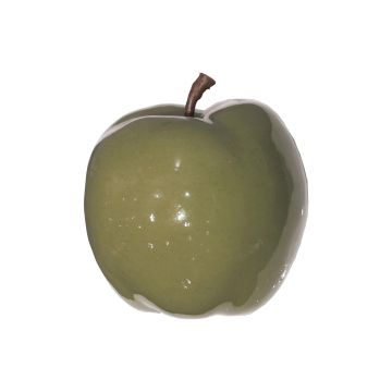 Manzana decorativa LINSHUO, brillante-verde-gris, 14cm