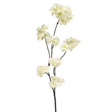 Rama artificial de ciruelo OUNALI con flores, blanca, 85cm