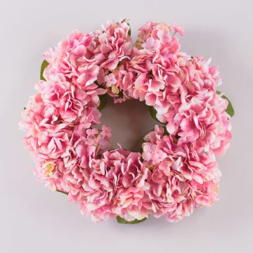 Corona de hortensias textiles MEJA, rosa, Ø35cm Corona de hortensias textiles MEJA, rosa, Ø35cm