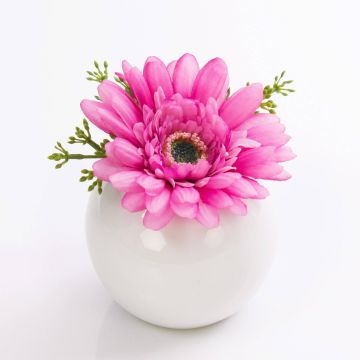 Gerbera sintética IMINA, rosa-lila, 12cm, Ø15cm