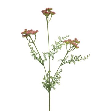 Rama de achillea artificial YISUAN, rosa, 50cm