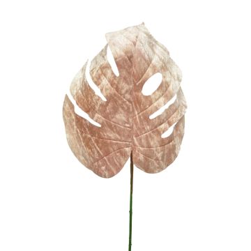 Hoja de filodendro artificial Monstera Deliciosa AOSHUN, rosa, 70cm