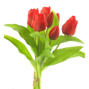 Ramo de tulipanes artificiales LONA, rojo-negro, 30cm Ramo de tulipanes artificiales LONA, rojo-negro, 30cm
