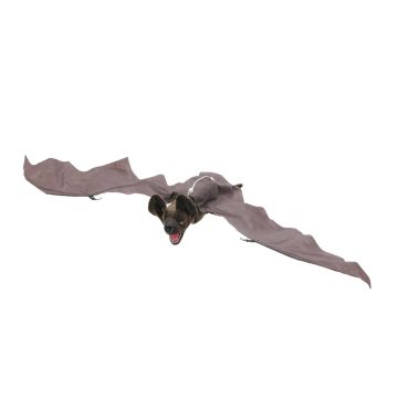 Decoración de Halloween Murciélago vampiro VAMPY con risa espeluznante / función de movimiento, LED, 90cm