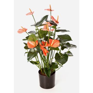 Flor Anthurium artificial LEVANA, rosa, 80cm, 8x10cm
