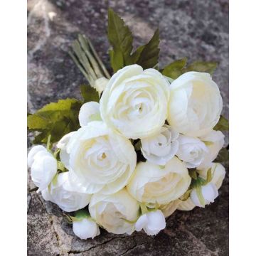 Ramo de flores artificiales Ranunculus TONIE, crema, 20cm, Ø20cm