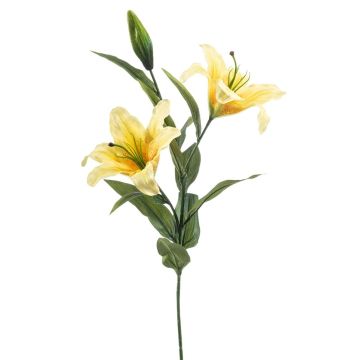 Rama decorativa de lirio tigre RAISA, amarilla, 85 cm, Ø 17-18 cm