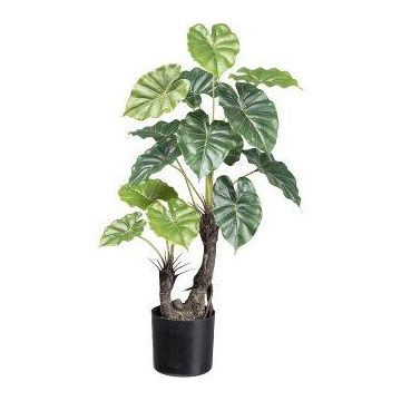Planta artificial Colocasia SLIHER, tronco artificial, verde, 70 cm