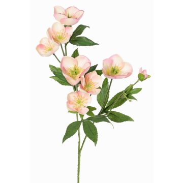 Rama artificial de rosa de Navidad ANYALA, rosa-blanco, 60cm, Ø5-6cm
