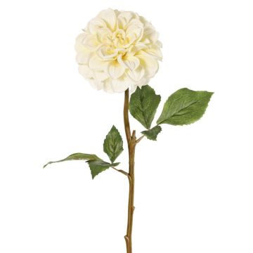 Flor artificial dalia BREDANA, crema, 60 cm, Ø 11 cm