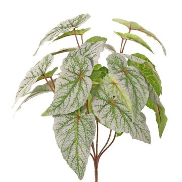 Begonia artificial DIKTIS en varilla, verde grisácea, 35 cm