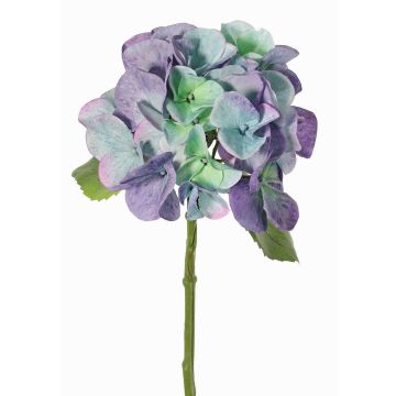 Hortensias artificiales CHIDORI, lila-azul-verde, 30cm, Ø13cm