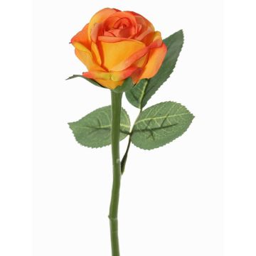 Rosa artificial GABI, naranja, 30cm, Ø6cm Rosa artificial GABI, naranja, 30cm, Ø6cm