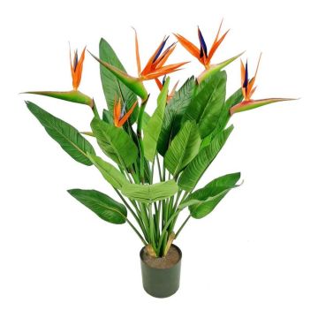 Strelitzia artificial KUSUMA, naranja-violeta, 100 cm Strelitzia artificial KUSUMA, naranja-violeta, 100 cm