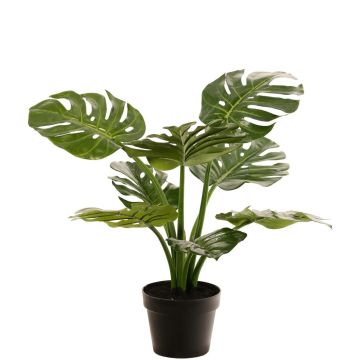 Filodendro Monstera Deliciosa planta artificial QUENTEA, maceta decorativa, 60 cm