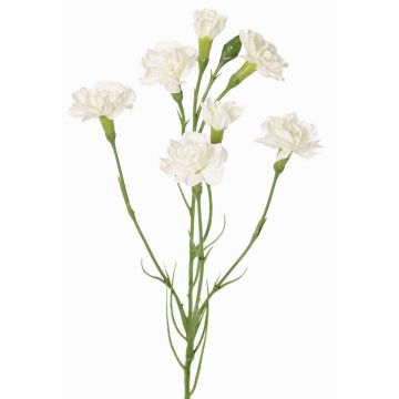 Rama de clavel artificial PIARA, blanco, 60cm, Ø3-5cm Rama de clavel artificial PIARA, blanco, 60cm, Ø3-5cm