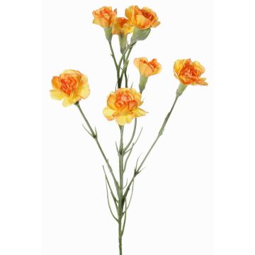 Rama de clavel artificial PIARA, naranja-amarillo, 60cm, Ø3-5cm Rama de clavel artificial PIARA, naranja-amarillo, 60cm, Ø3-5cm