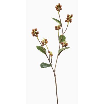 Rama artificial bayas de nieve ÜBBE con bayas, marrón, 70 cm
