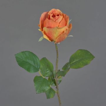 Flor artificial rosa POPI, naranja-rosa, 55 cm, Ø 7 cm