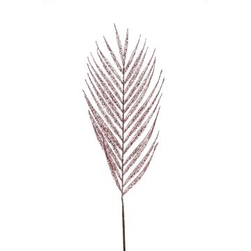 Hoja de palmera areca artificial RYLAN con purpurina, rosa, 90 cm