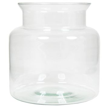 Portavelas de vidrio KARIN OCEAN, transparente, 19 cm, Ø 19 cm