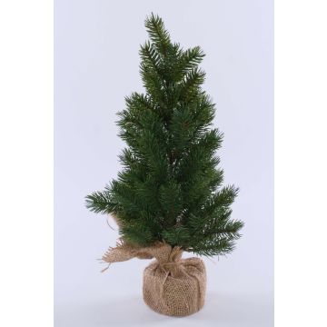 Árbol de Navidad artificial KOLYMA en saco de yute, 50 cm