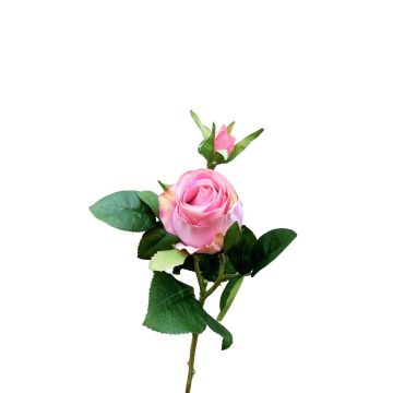 Rosa artificial RENESMEE, rosa, 45 cm, Ø 6 cm