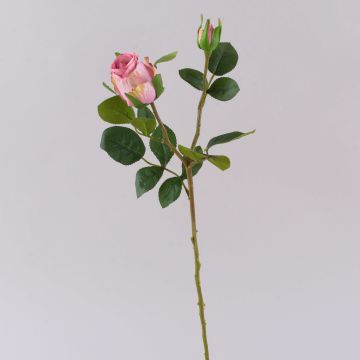 Rosa artificial RENESMEE, rosa, 45 cm, Ø 6 cm