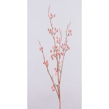 Rama de plástico de bayas de nieve WAKILIA con frutos, oro rosa metalizado, 100 cm Rama de plástico de bayas de nieve WAKILIA con frutos, oro rosa metalizado, 100 cm