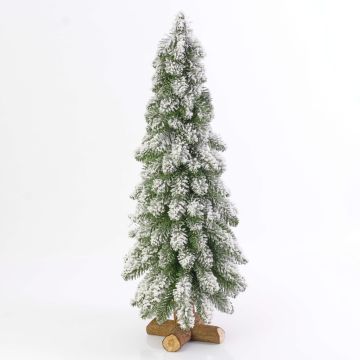 Árbol Navidad pequeño artificial MONTREAL, nevado, blanco, 75cm, Ø30cm