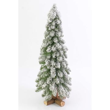 Árbol Navidad pequeño artificial MONTREAL, nevado, blanco, 90cm, Ø35cm