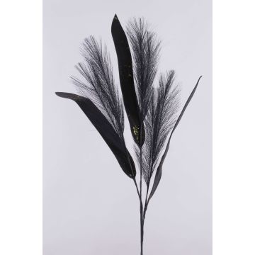 Rama de espuma plástica de junco ZIGOR con purpurina, negra, 110 cm Rama de espuma plástica de junco ZIGOR con purpurina, negra, 110 cm