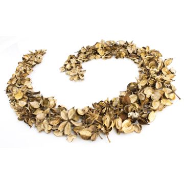 Decoración para esparcir en forma de cuencos de fruta CANDY, algodón, beige-marrón, 4 cm, Ø 6 cm